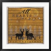 Framed All Hearts Come Home for Christmas