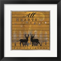 Framed All Hearts Come Home for Christmas