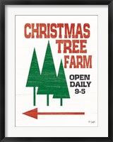 Framed Christmas Tree Farm