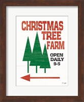 Framed Christmas Tree Farm