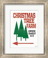 Framed Christmas Tree Farm