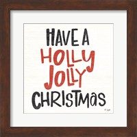 Framed Holly Jolly Christmas