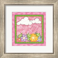 Framed Clouds & Flowers