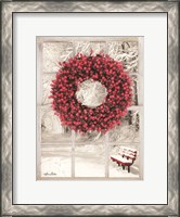 Framed Beaded Wreath View I