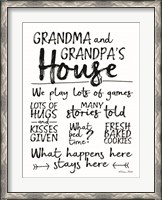 Framed Grandma and Grandpa's House