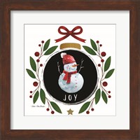 Framed Joy Christmas Ornament