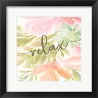 Framed Floral Relax