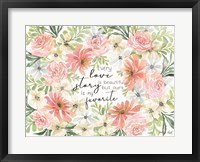 Framed Floral Love Story