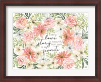 Framed Floral Love Story