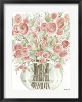 Framed Blush Roses