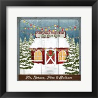 Framed Christmas Tree Farm