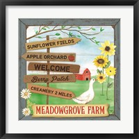 Framed Meadowgrove Farm