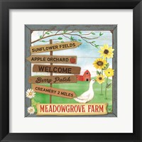 Framed Meadowgrove Farm