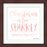 Framed Christmas is too Sparkly