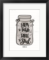 Framed Farm to Table ~ Table to Soul