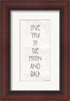 Framed Love You to the Moon and Back