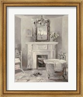Framed French Bath IV Gray
