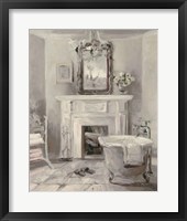 Framed French Bath IV Gray