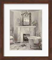 Framed French Bath IV Gray