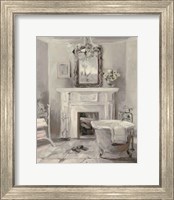 Framed French Bath IV Gray