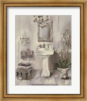 Framed French Bath III Gray