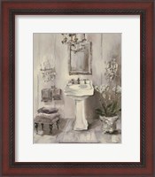 Framed French Bath III Gray