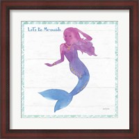 Framed Mermaid Friends III Lets Be