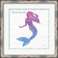 Framed Mermaid Friends III Lets Be
