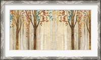 Framed Down to the Woods Autumn Teal Crop