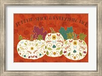 Framed Autumn Otomi I