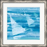 Framed Summer Sail II Blue