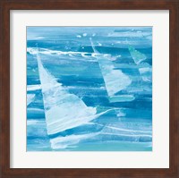 Framed Summer Sail II Blue