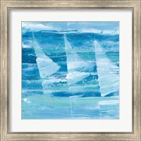 Framed Summer Sail I Blue