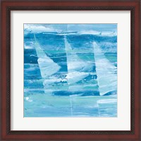 Framed Summer Sail I Blue