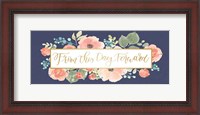 Framed Blooming Delight VIII Blue