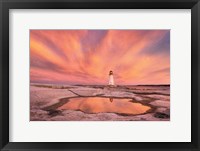 Framed Peggys Cove Nova Scotia