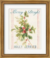 Framed Floursack Holiday Bright I