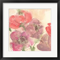 Framed 'Coral Blooms II' border=