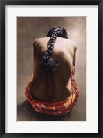 Framed Woman's Back with Red