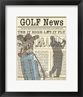 Framed Golf News 1