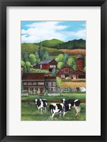 Framed Country Cows N'Crows