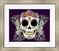 Framed DOD-Flower Skull
