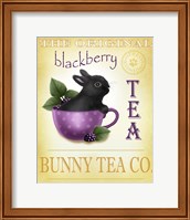 Framed 'Blackberry Tea Bunny' border=