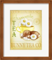 Framed 'Chamomile Tea Bunny' border=