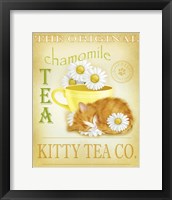 Framed Chamomile Tea Cat