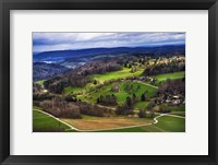 Framed Aerial View of the Hills Near Zurich