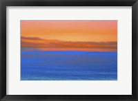 Framed Lake Superior Sunset Orange