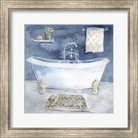 Framed Watercolor Bathroom I