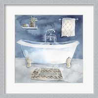 Framed Watercolor Bathroom I