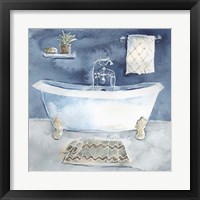 Framed 'Watercolor Bathroom I' border=